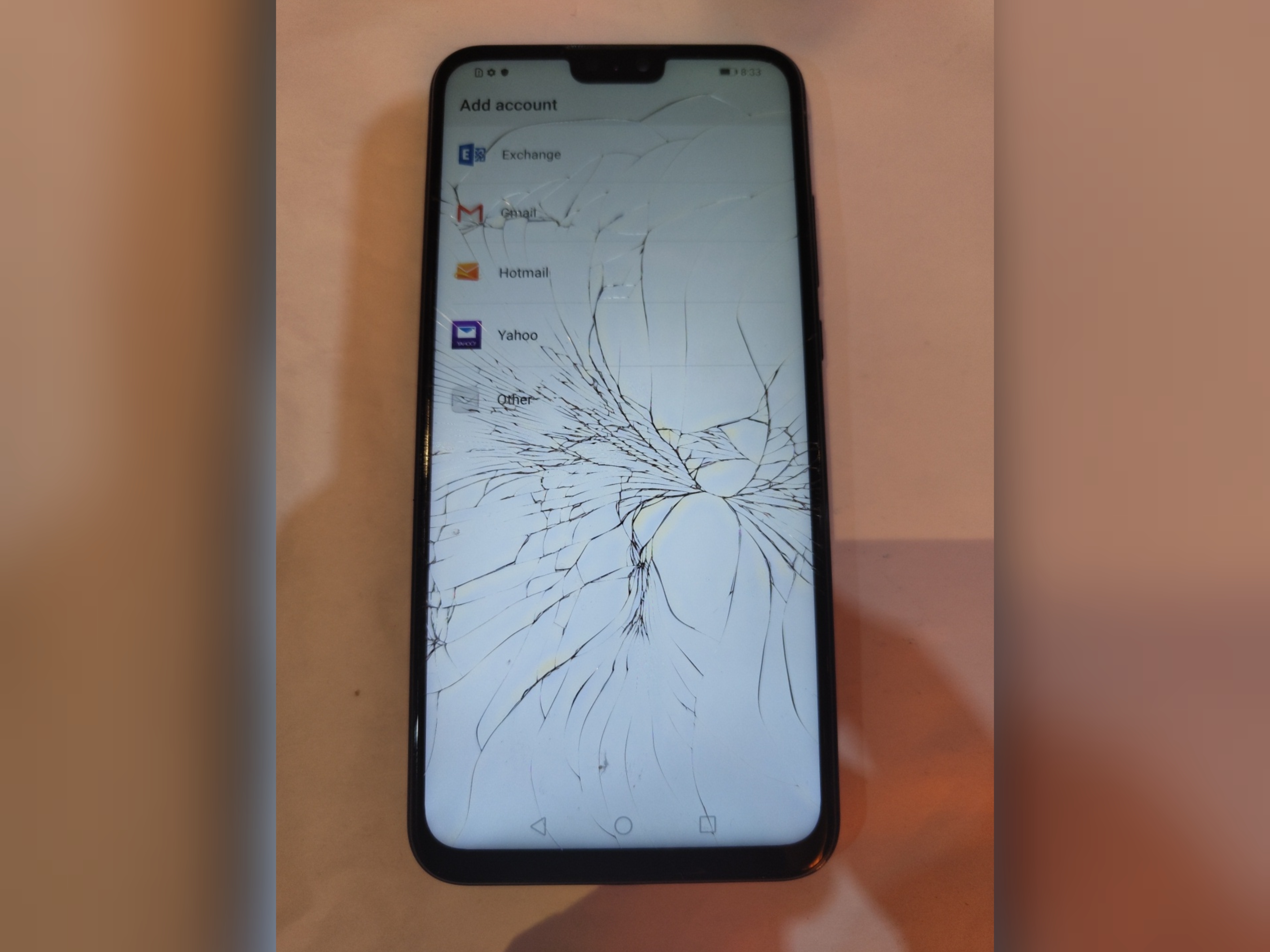 تاچ ال سی دی گوشی موبایل هواوی HUAWEI Y9 2019 بافریم - فریم ابی  اورجینال  روکاری-مطابق عکس گلس فنی شکسته ال سی دی کاملا سالم مناسب برای استفاده با تمامی فلت ها و اسپیکر