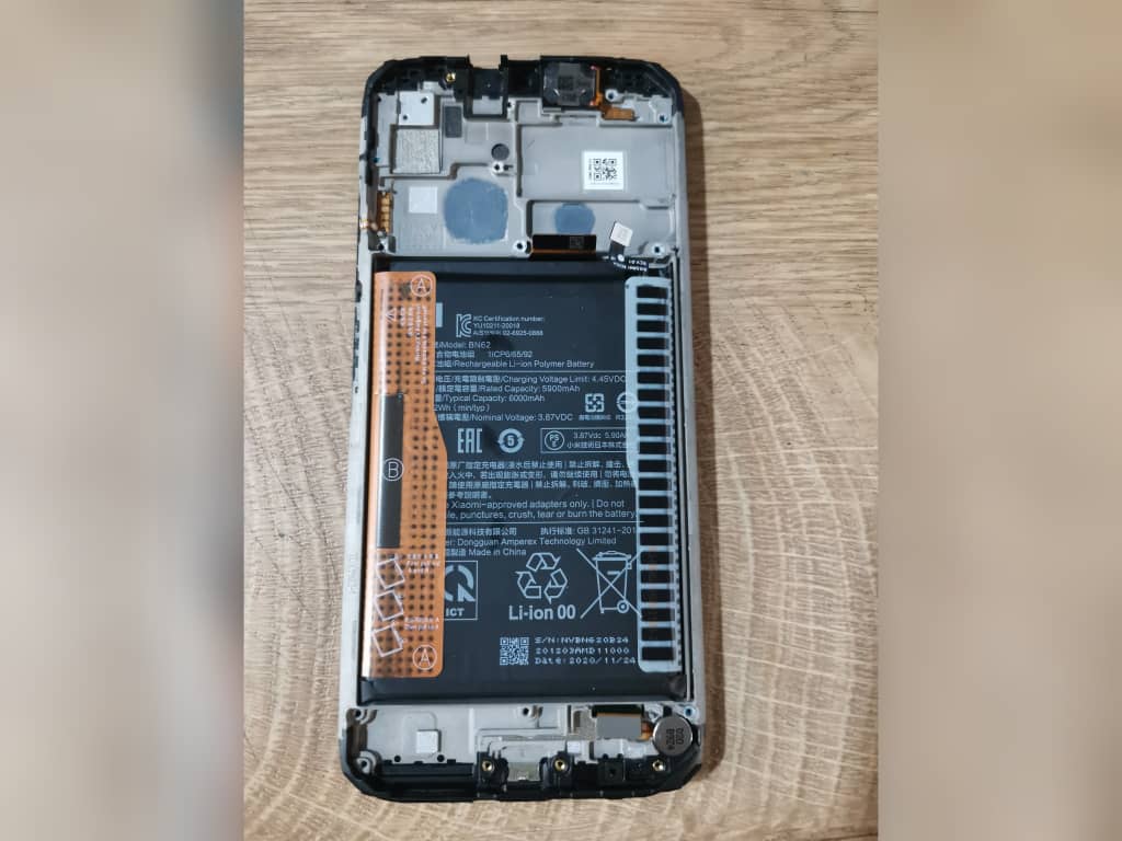 تاچ و ال سی دی شیائومی Xiaomi Redmi 9T Touch & LCD فریم و باطری کامل روکاری