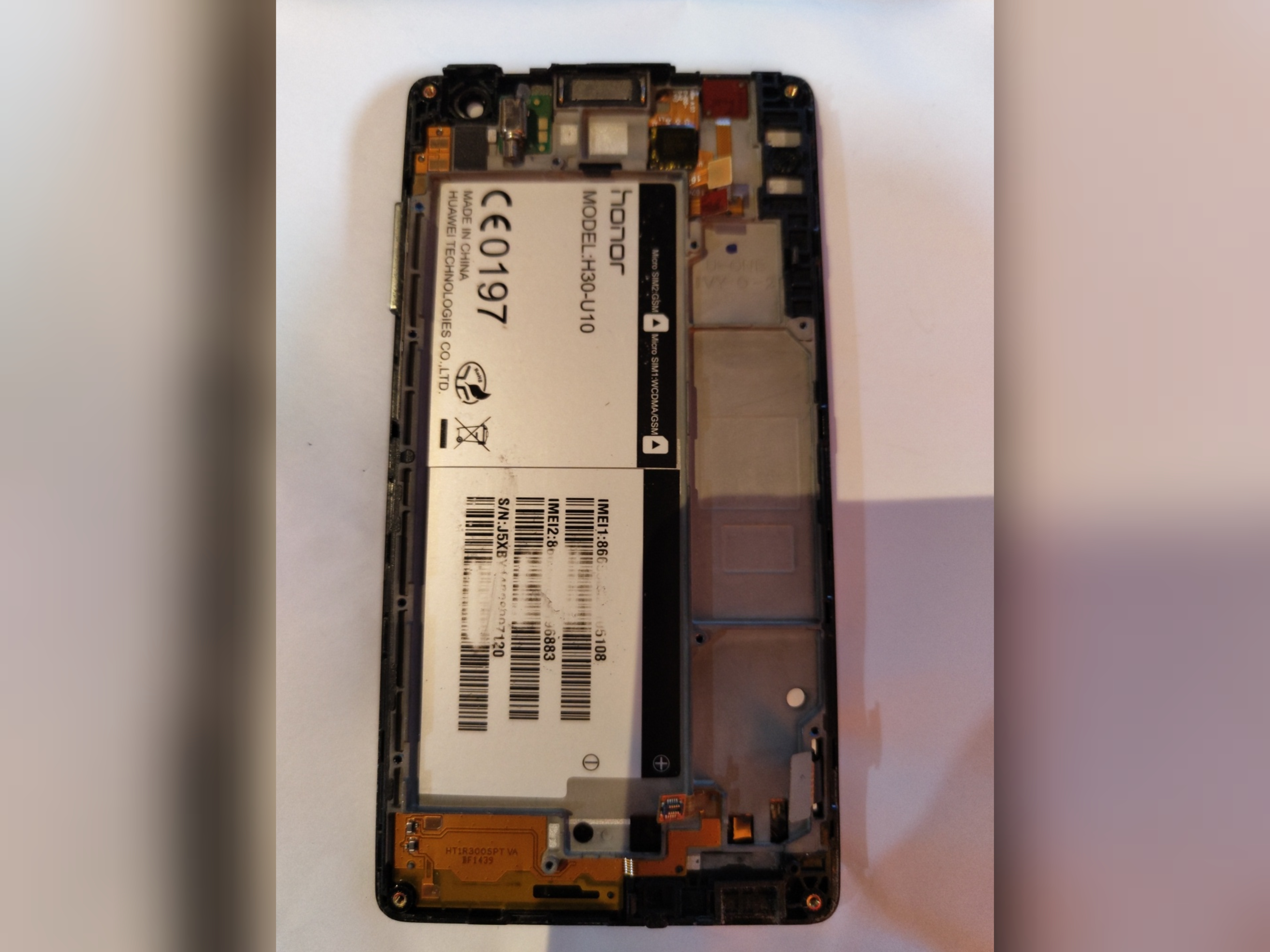 تاچ و ال سی دی موبایل هوآوی آنر 3 سی لایت HUAWEI HONOR 3C  -H30-U10 روکاری با تمامی فلت ها