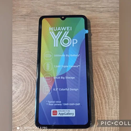 تاچ و ال سی دی هوآوی Huawei Y6p Touch & LCD با فریم و باطری