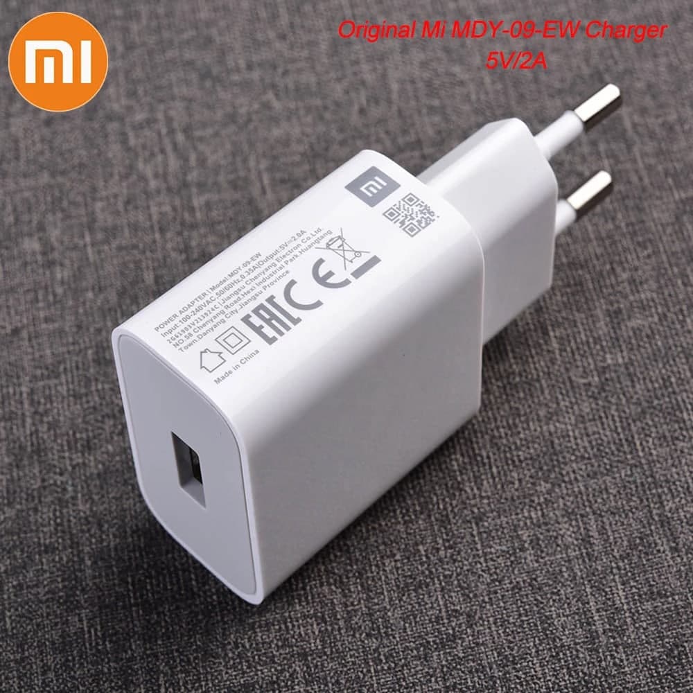 شارژر 10 وات شیائومی ردمی نوت 8 اصلی داخل جعبه ای 10w با کابل