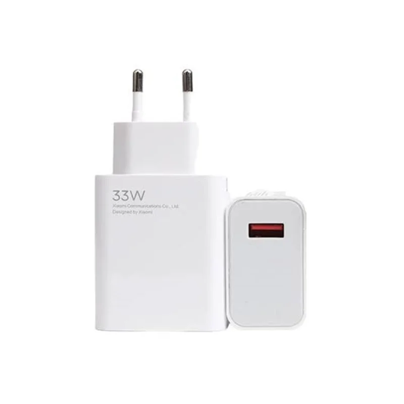 شارژر شیائومی 33 وات دو پین اصلی سر کارتونی بدون کابل توربو شارژ و ثانیه شمار-Xiaomi 33w originall adapter
