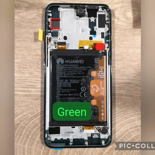 تاچ و ال سی دی هوآوی Huawei Y9 Prime 2019 با فریم و باطری کامل شرکتی اکبند-ابی/سبز