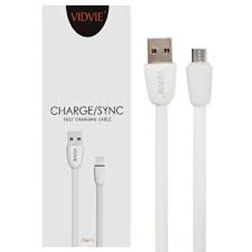 کابل شارژر و دیتای ویدوی VIDVIE میکرو یو اس بی اورجینال VIDVIE charger and data cable micro