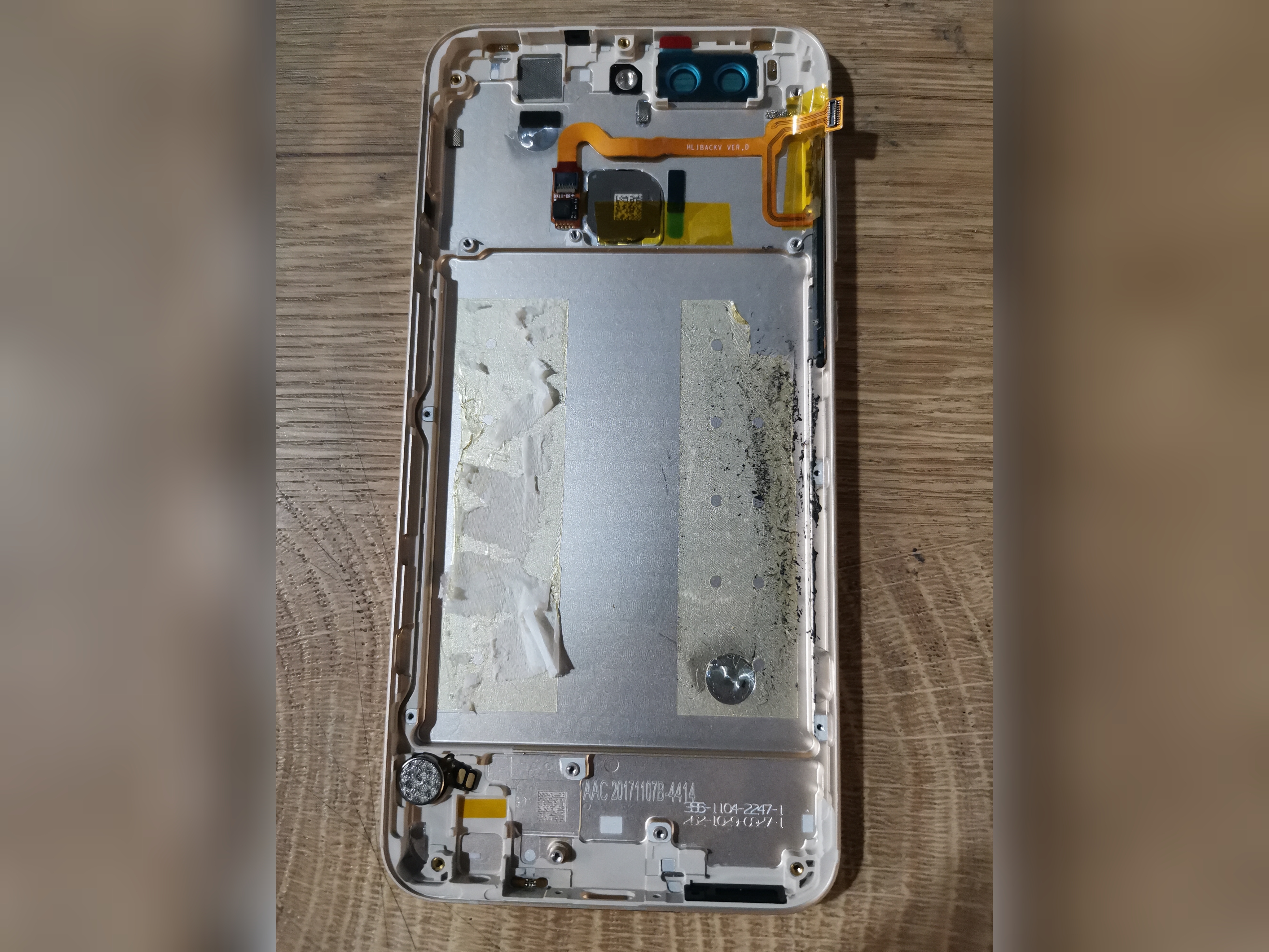 درب پشت-قاب هواوی BACK DOOR HUAWEI NOVA2 PLUS-BAC-L21 BLACK+FLAT POWER+FINGER ORG 100% NOVA 2 PLUS