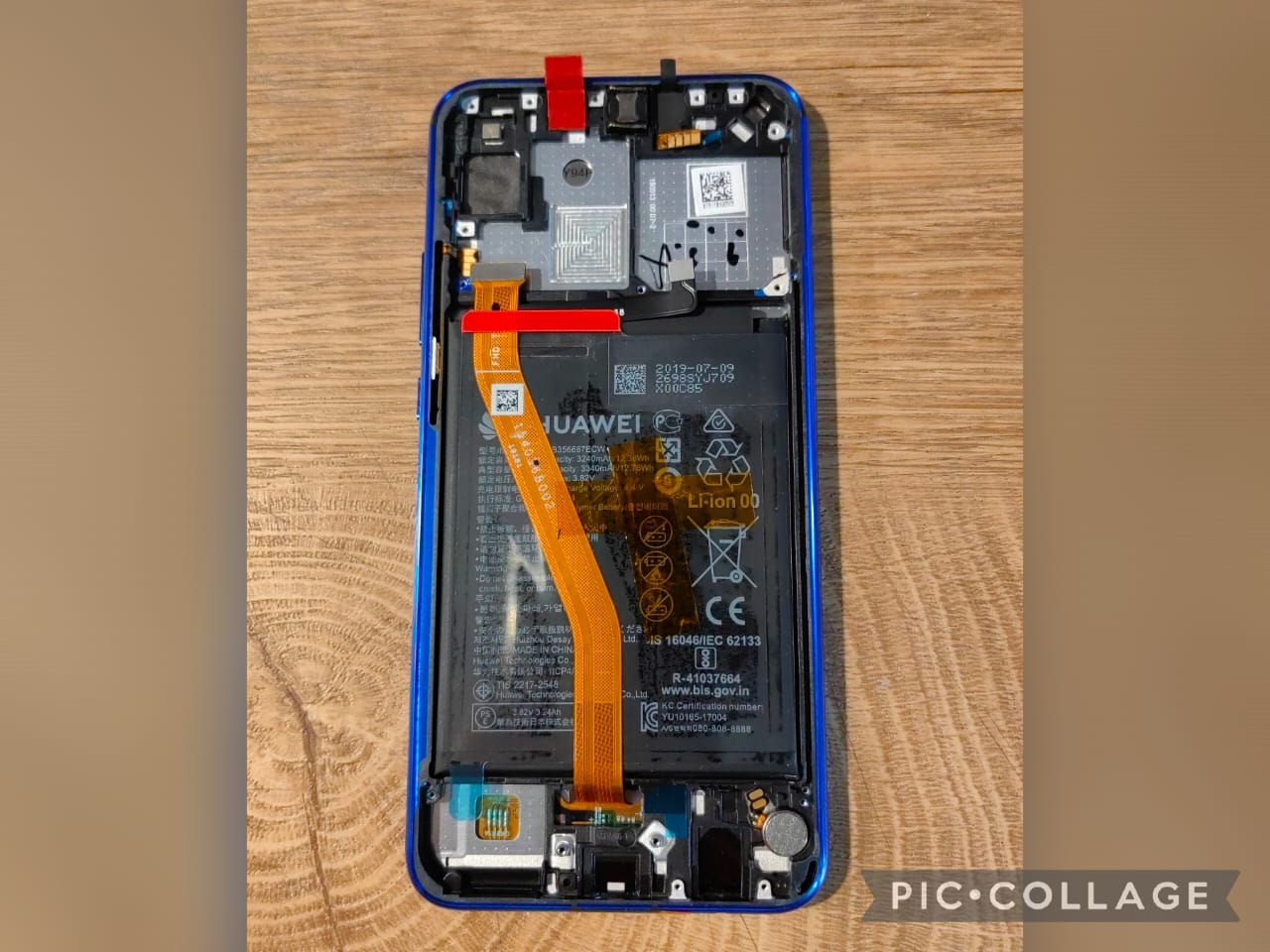 ال سی دی هواوی NOVA 3i رام 4 رنگ ابی با فریم و باطری اصلی شرکتی نمایندگی