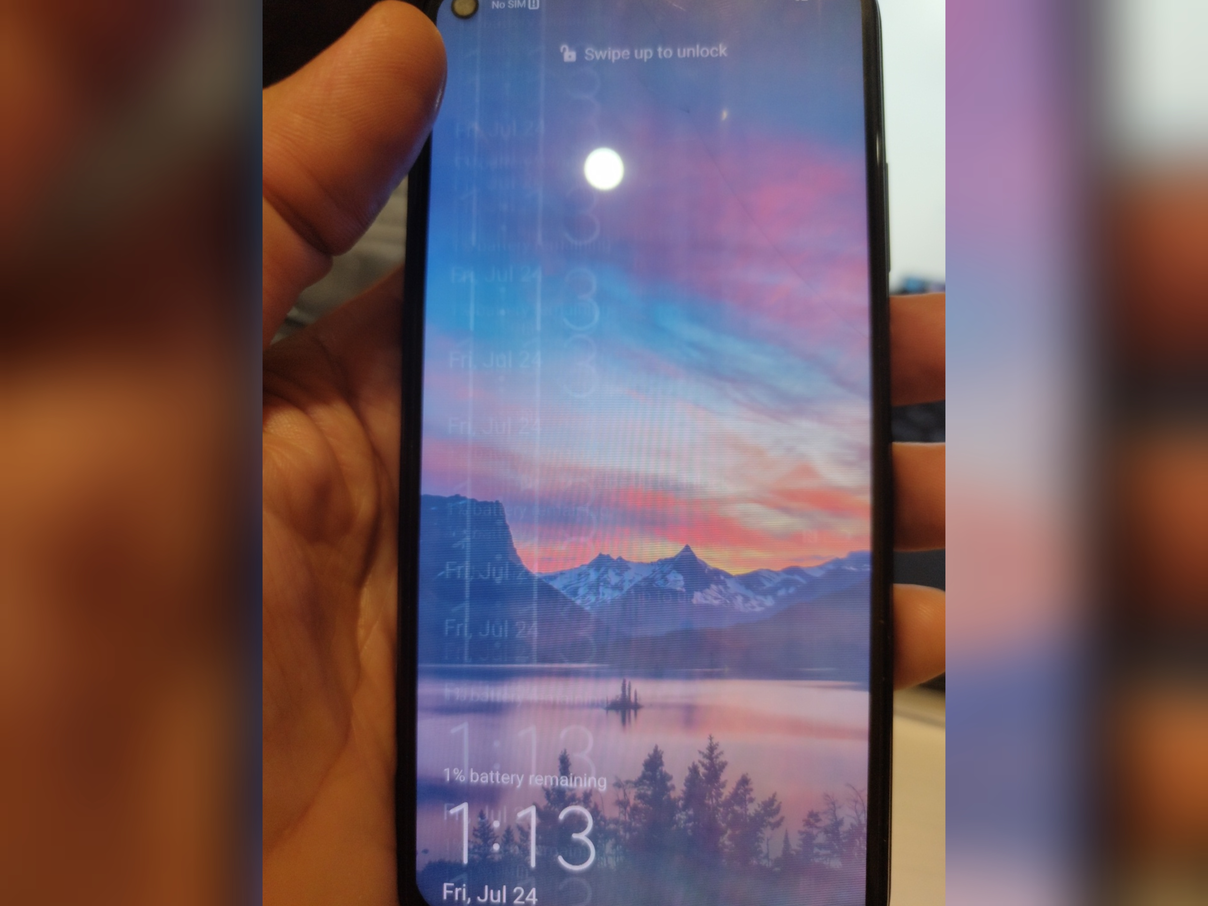 فریم ال سی دی به همراه ال سی دی هواوی مدل HUAWEI NOVA 7I شکسته قابل استفاده کامل روکاری مطابق عکس رنگ سبز تاچ کاملا سالم