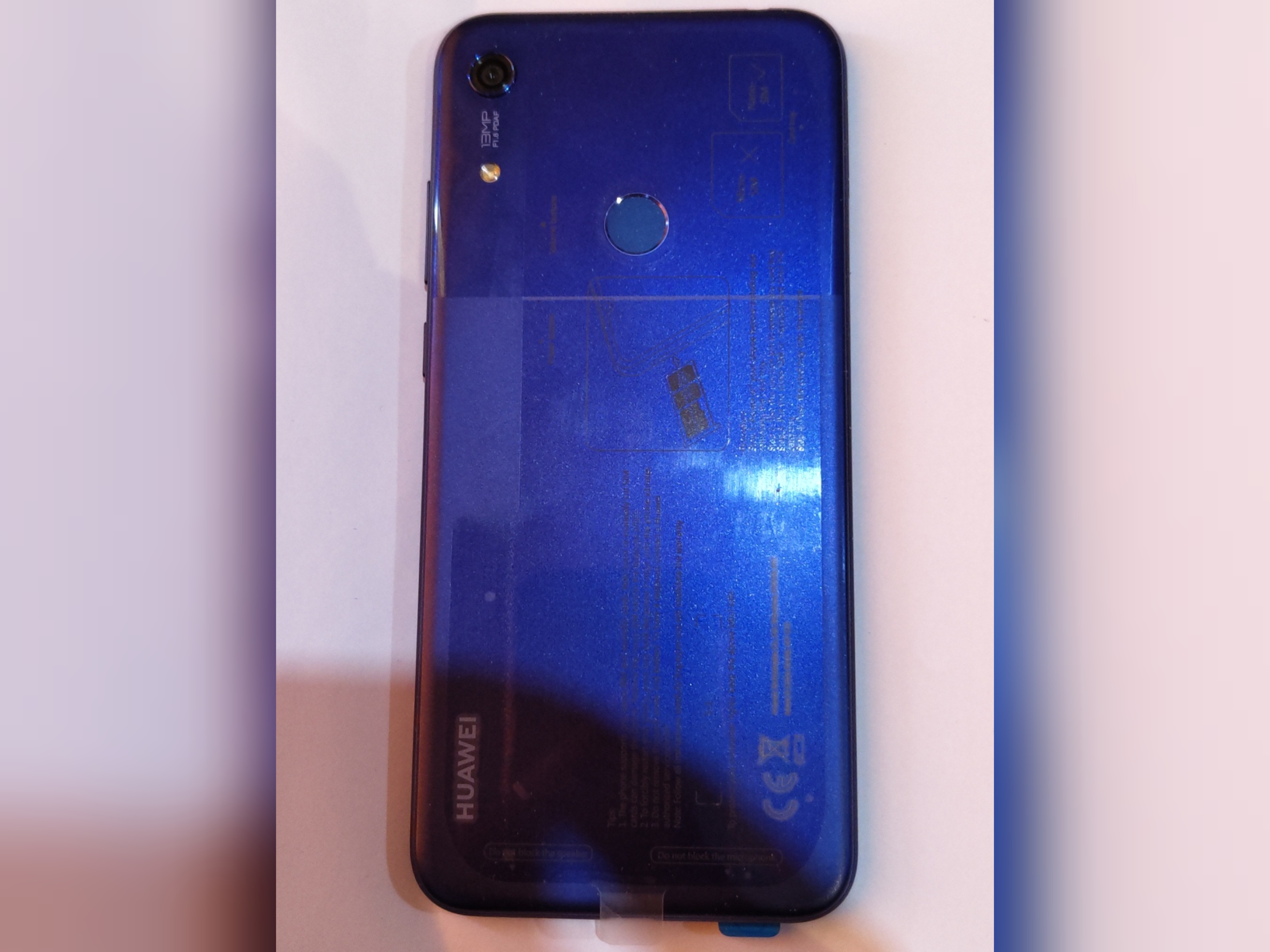 گوشی هواوی مدل HUAWEI Y6S/Y6 PRIME 2019  رام 2 حافظه 32 در حد بسیار نو با کارتن و انتقال مالکیت رنگ ابی