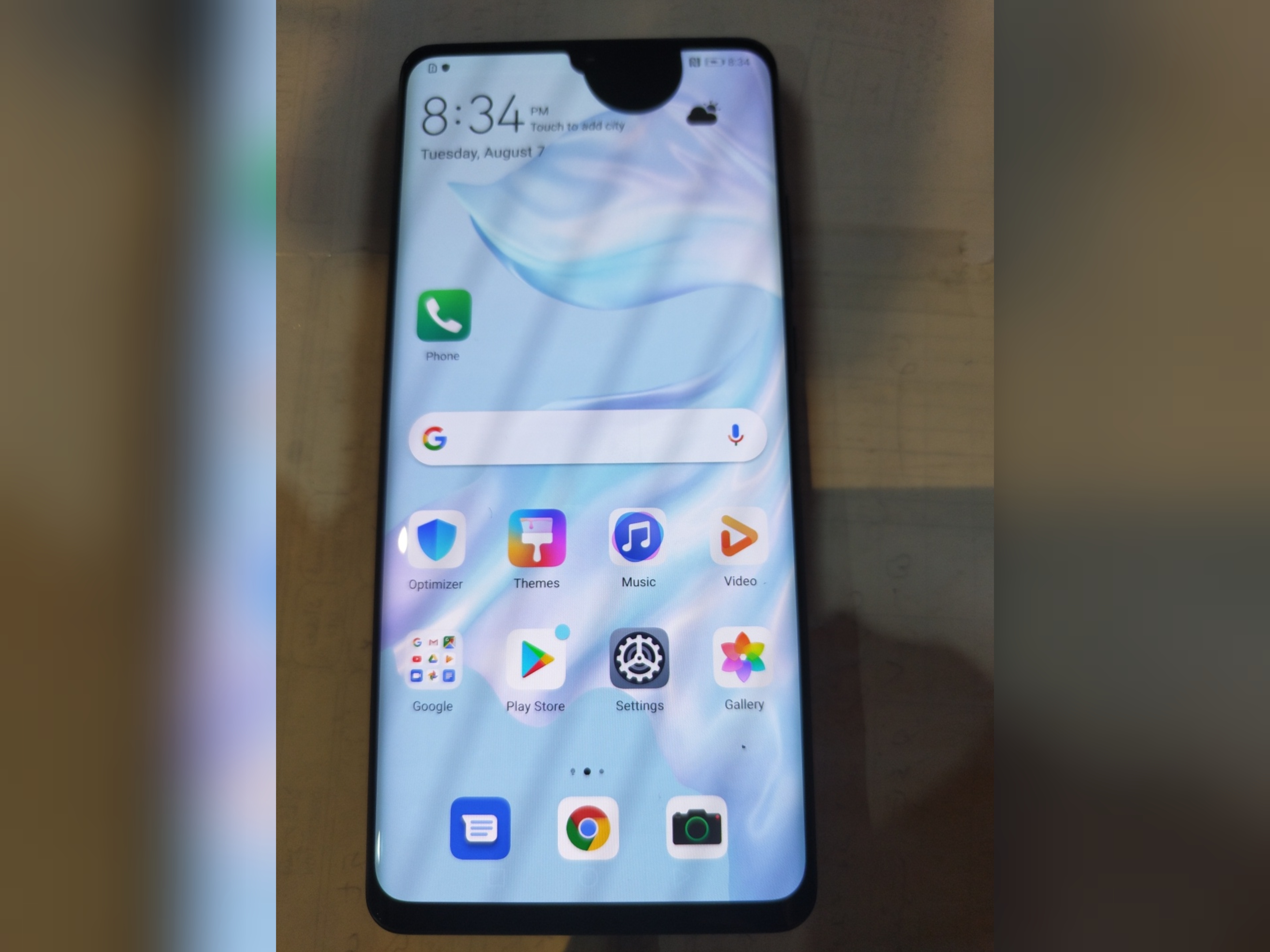 تاچ و ال سی دی هواوی P30 پرو/LCD  HUAWEI  P30 PRO کامل با فریم و دکمه ها کامل بدون باطری طبق عکس بخشی از ال سی دی لک دارد تا کاملا سالم فریم مشکی