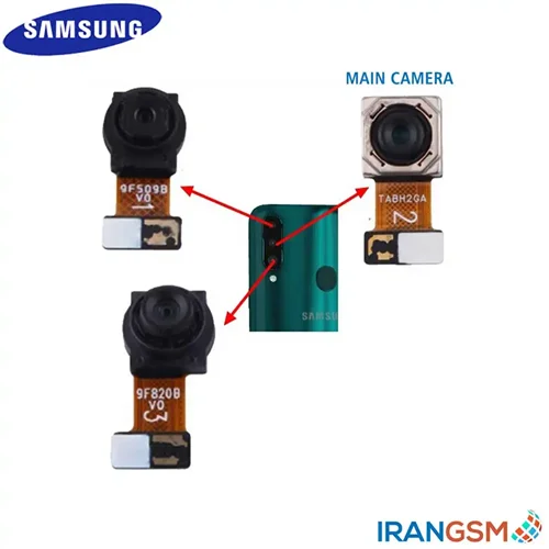 دوربین پشت موبایل سامسونگ Samsung Galaxy A20s SM-A207 سه تایی