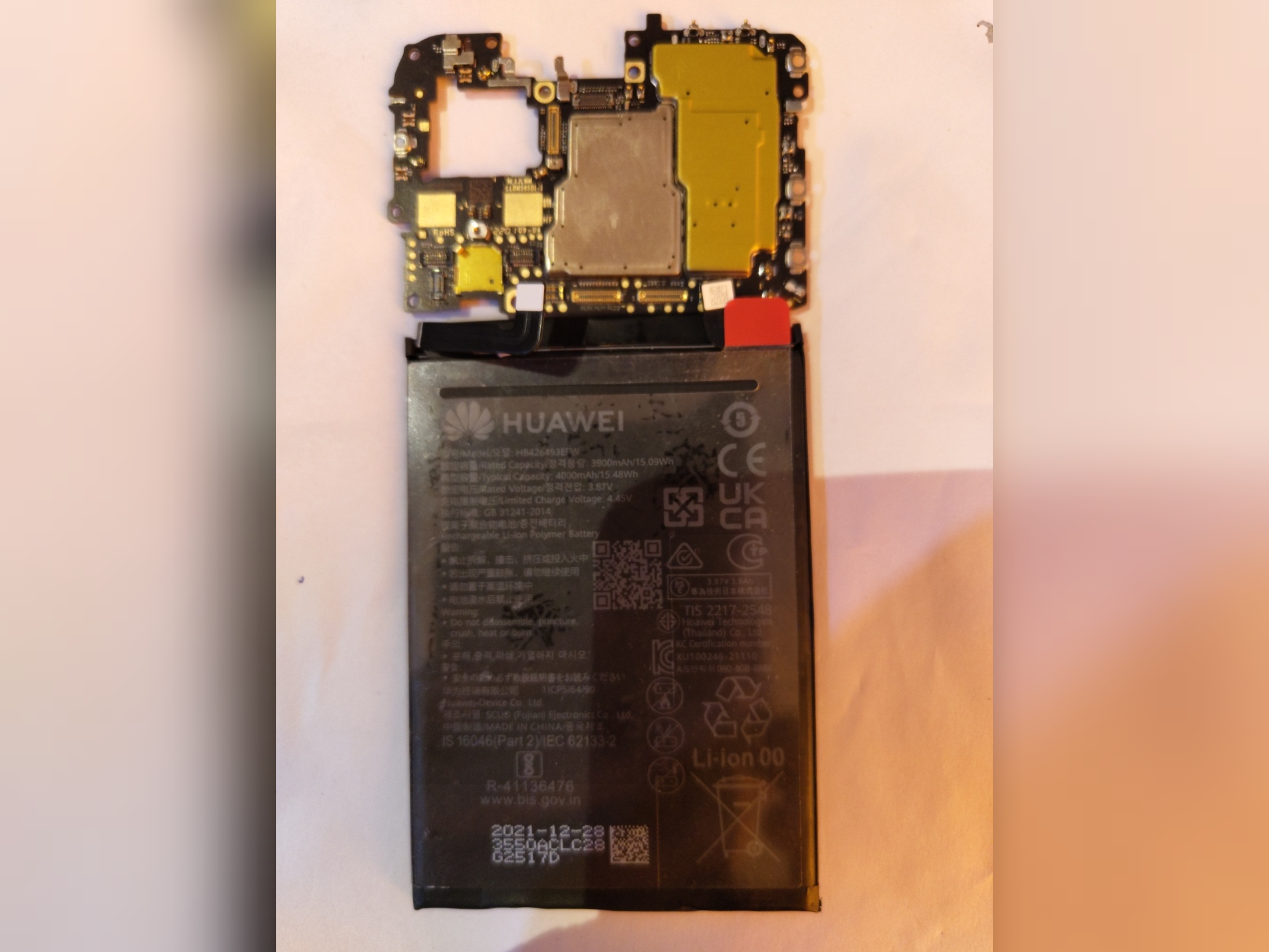 مادربرد هواوی مدل HUAWEI NOVA 9 SE/NOVA 9SE اکبند با امکان ثبت تعمیری توسط مالک+باطری