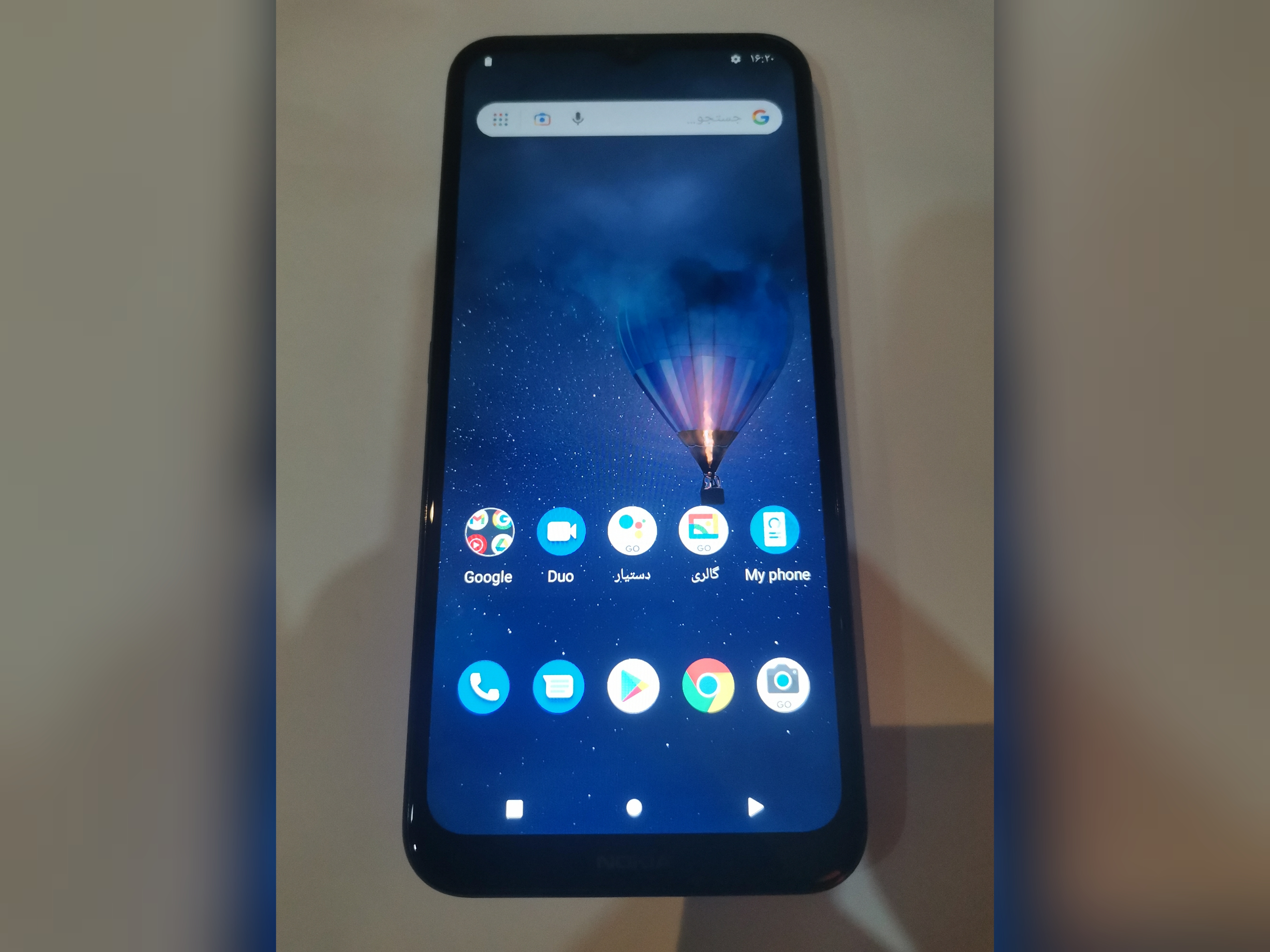 گوشی موبایل نوکیا مدل Nokia 1.4 (2021) دو سیم کارت ظرفیت 64/3 گیگابایت با مالکیت بدون کارتن مطابق عکس کمی رنگ رفتگی روی درب پشت