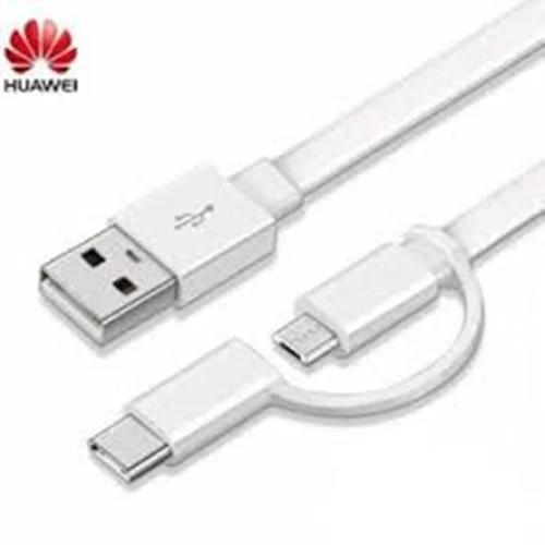 کابل شارژ دو سر هواوی HUAWEI Honor 2 in 1 Fast Charge Type C & MIcro USB Cable اصلی نمایندگی